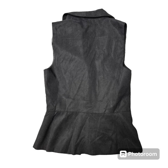 O.P.T. Black Sleeveless 3 Button Vest - Picture 6 of 6